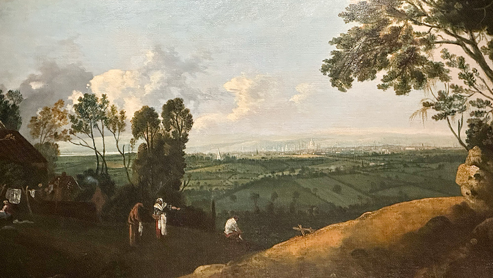 View from Highgate of London - Kenwood 1000px View of London from Highgate, British School, English Heritage, Kenwood